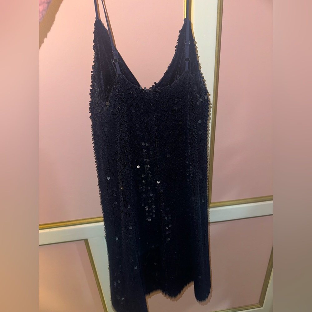 Small DO+BE Sequin navy blue mini dress !